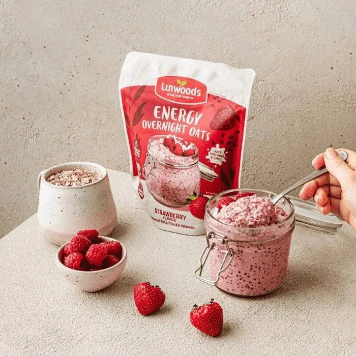 Linwoods - Strawberry Energy Overnight Oats (1kg) - LemonSalt