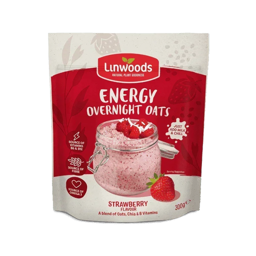 Linwoods - Strawberry Energy Overnight Oats (1kg) - LemonSalt