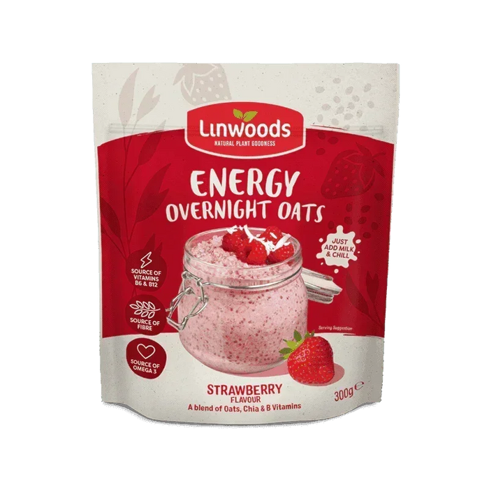 Linwoods - Strawberry Energy Overnight Oats (1kg) - LemonSalt
