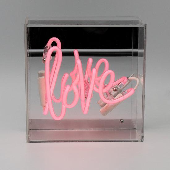 Locomocean 'Love' Mini Glass Neon Sign