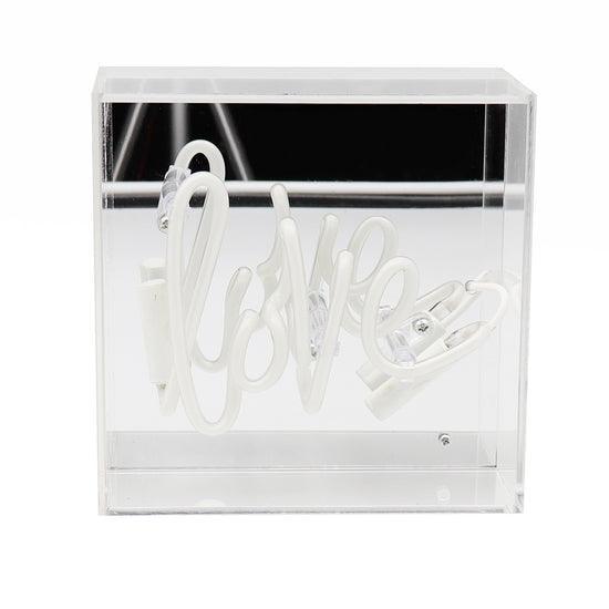 Locomocean 'Love' Mini Glass Neon Sign