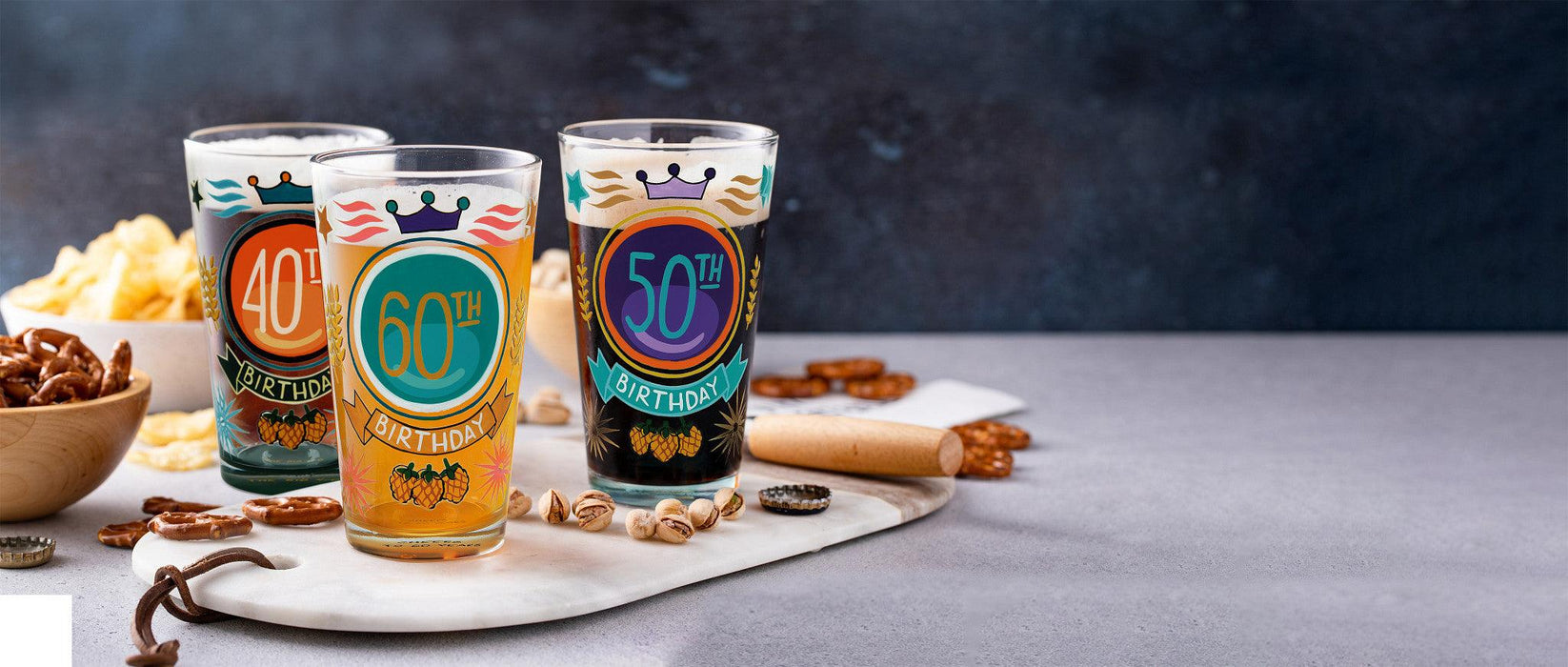 Lolita 40th Birthday Beer Glass | {{ collection.title }}