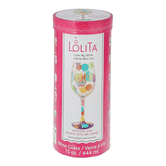 Lolita Birthday Girl Wine Glass