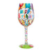 Lolita Birthday Streamers Wine Glass | {{ collection.title }}