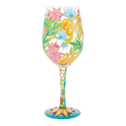 Lolita Fashion Florals Wine Glass