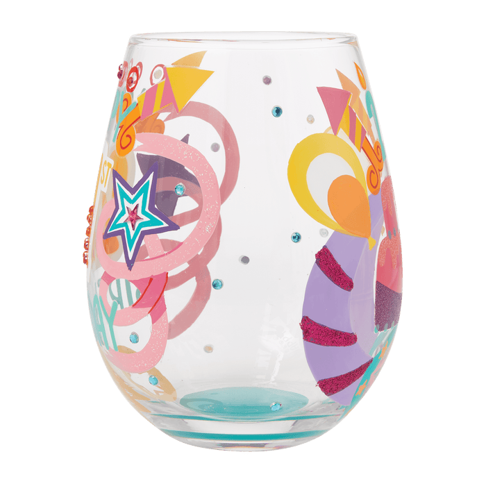 Lolita Happy 21st Birthday Stemless Wine Glass