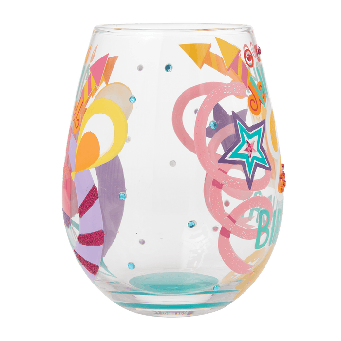 Lolita Happy 21st Birthday Stemless Wine Glass