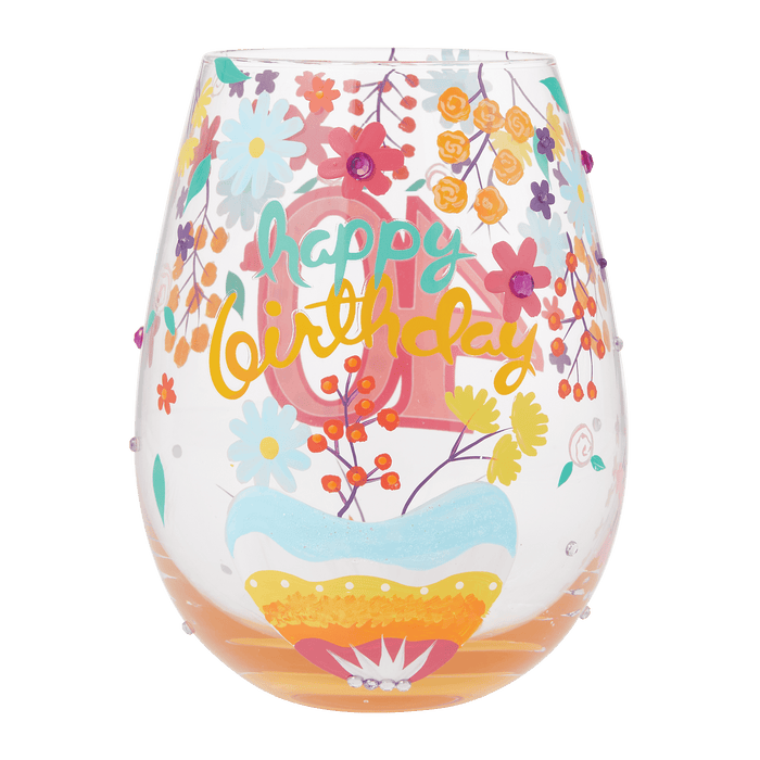 Lolita Happy 40th Birthday Stemless Wine Glass
