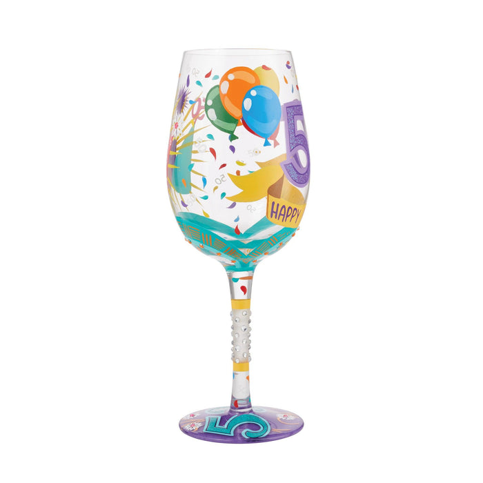 Lolita Happy 50th Birthday Wine Glass