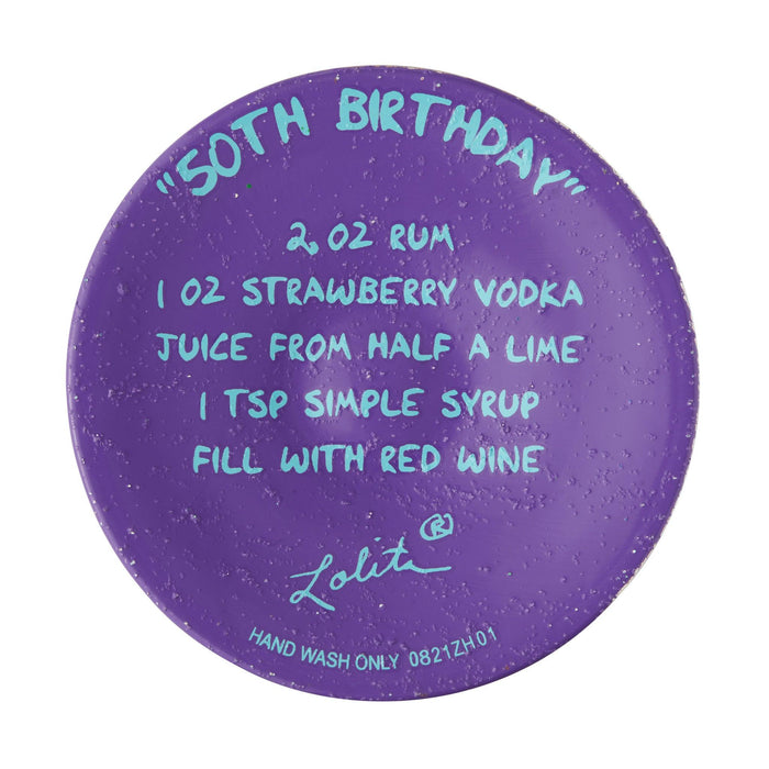 Lolita Happy 50th Birthday Wine Glass