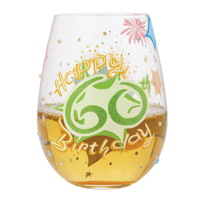 Lolita Happy 60th Birthday Stemless Wine Glass
