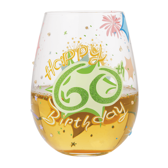 Lolita Happy 60th Birthday Stemless Wine Glass | {{ collection.title }}