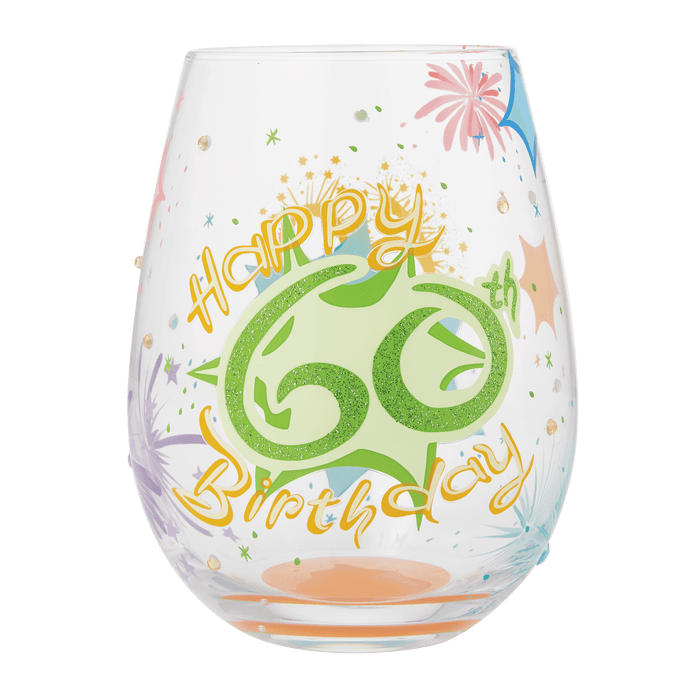 Lolita Happy 60th Birthday Stemless Wine Glass