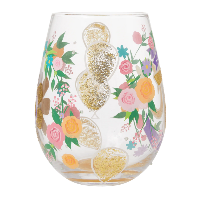 Lolita Happy 70th Birthday Stemless Wine Glass
