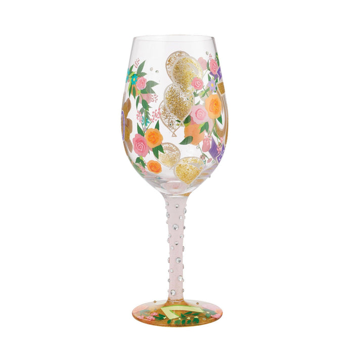 Lolita Happy 70th Birthday Wine Glass