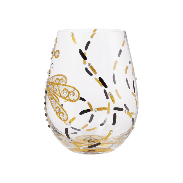 Lolita Happy Dazzling Dragonfly Stemless Wine Glass | {{ collection.title }}