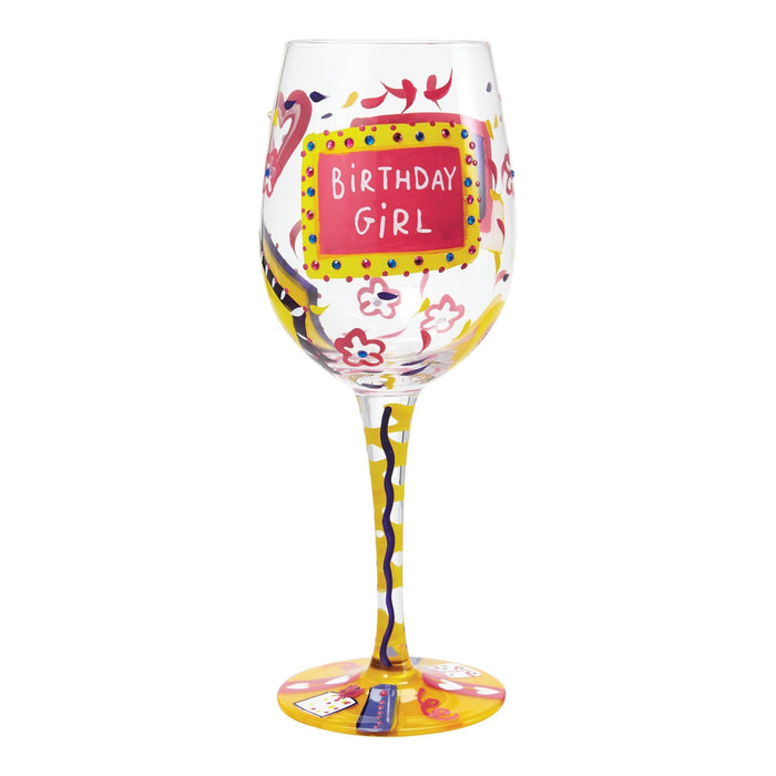 Lolita's Original Birthday Girl Wine Glass