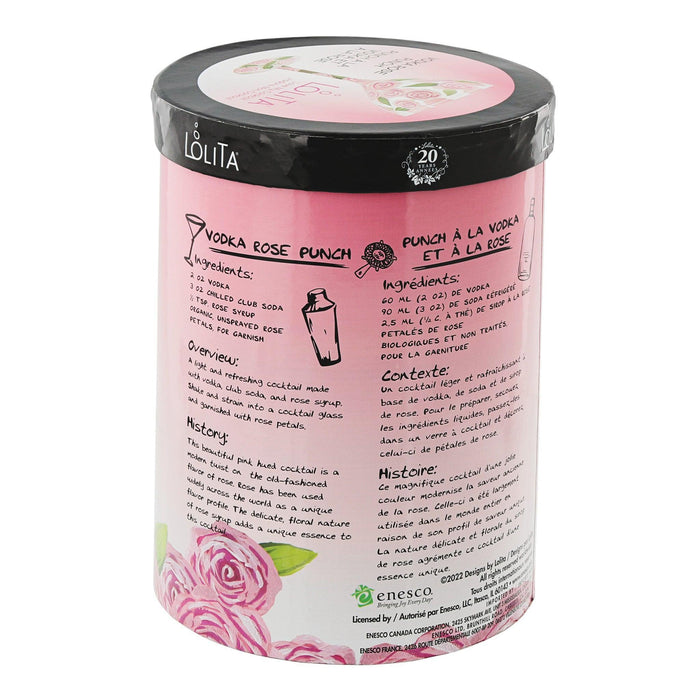 Lolita Vodka Rose Punch Cocktail Glass