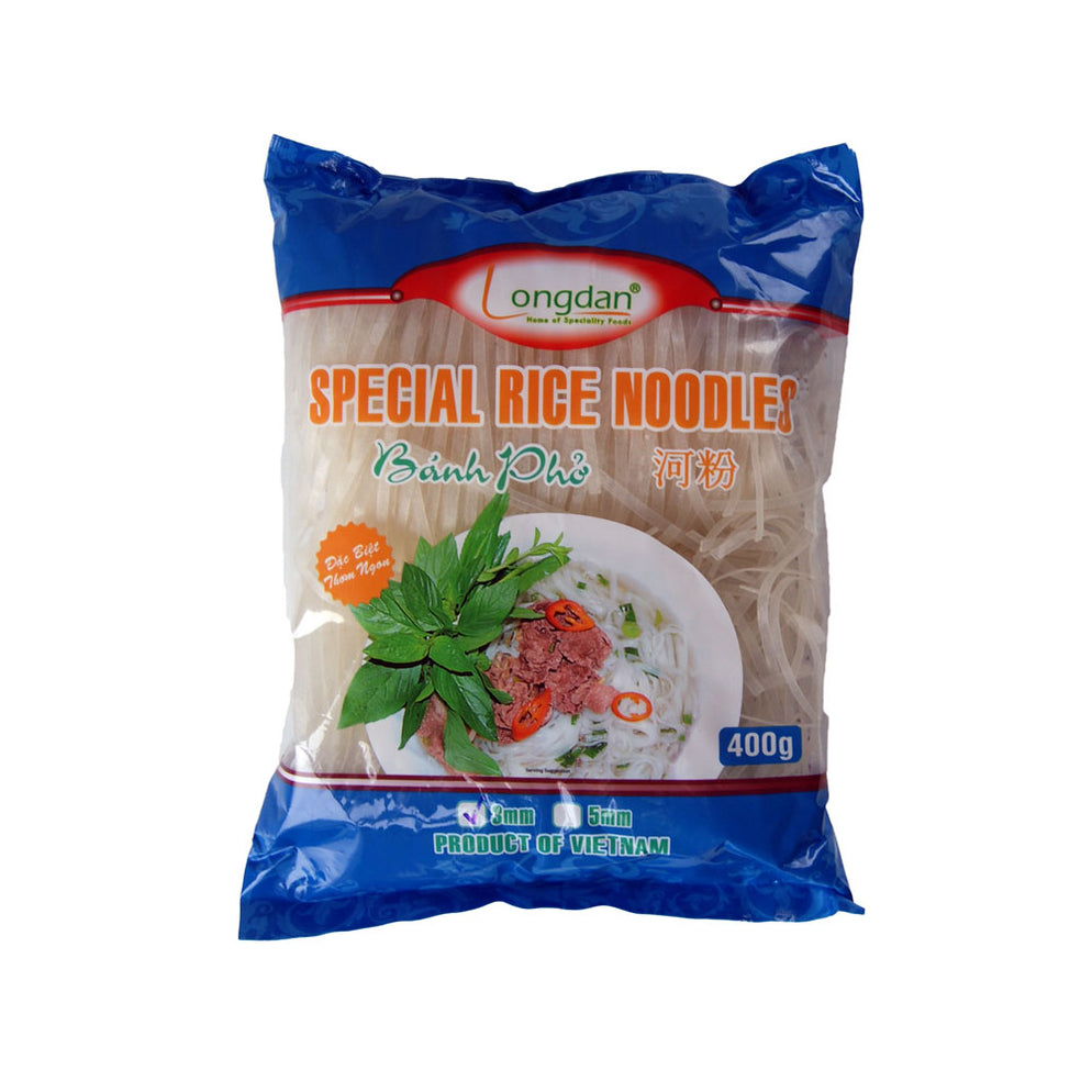 Longdan Special Rice Noodles - 3mm (400g) - LemonSalt
