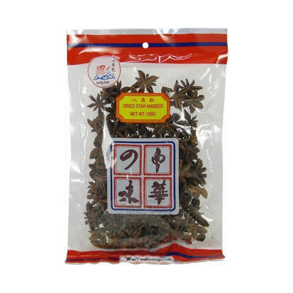 Lucky Fish Dried Star Aniseed (100g) - LemonSalt