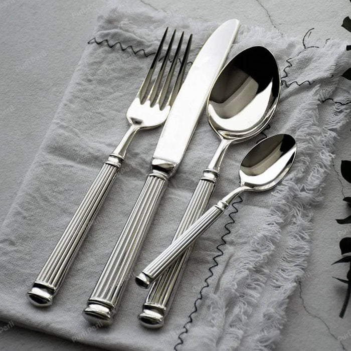 Luxury Stainless Steel Tableware Cutlery Set of 4 - LemonSalt