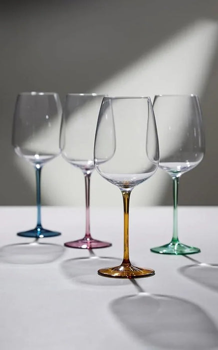 Lyngby Glas - Wine Glass Vienna 4 pcs - Amber - LemonSalt