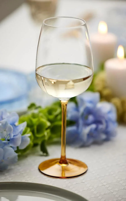 Lyngby Glas - Wine Glass Vienna 4 pcs - Amber - LemonSalt