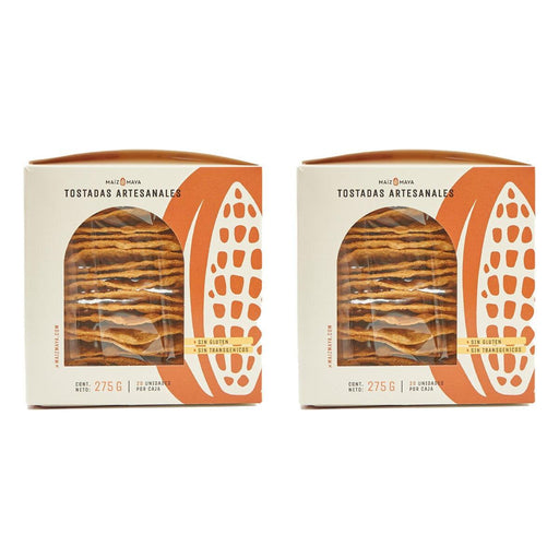 Maiz Maya Crispy Corn Tostadas (2x275g) - LemonSalt
