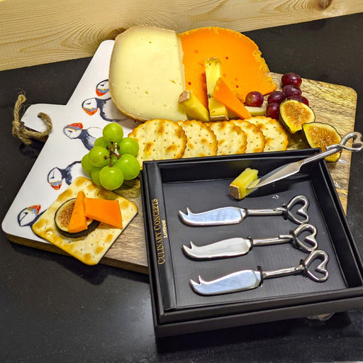 Mango Wood Cheeseboard and Knife Set | {{ collection.title }}