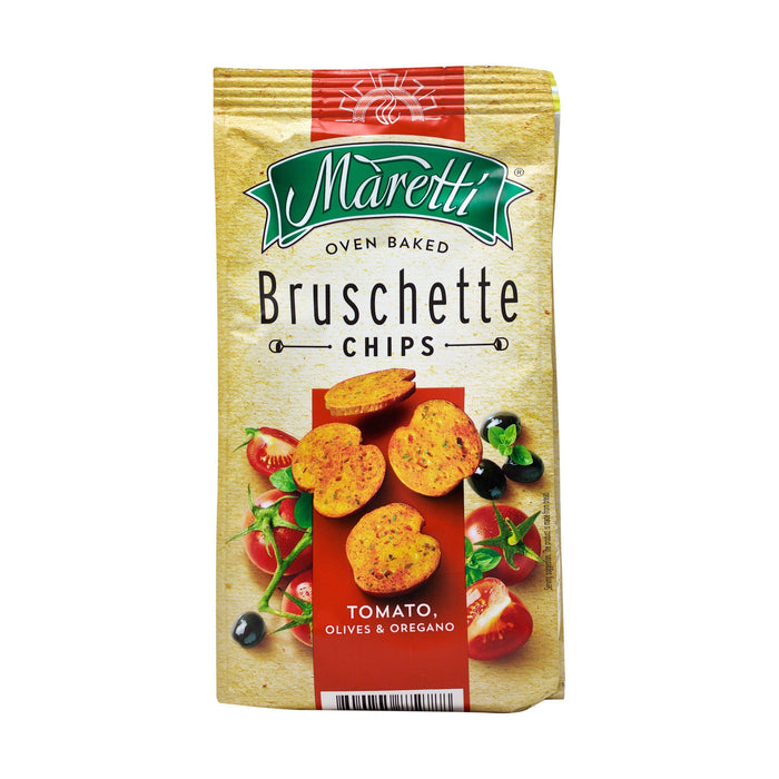Maretti Bruschette Chips - Tomato, Olives & Oregano (70g) | {{ collection.title }}