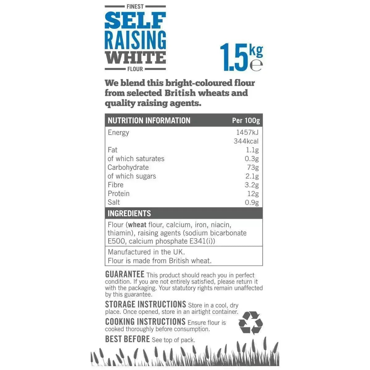 Marriage's Finest Self Raising White Flour (1.5kg) - LemonSalt
