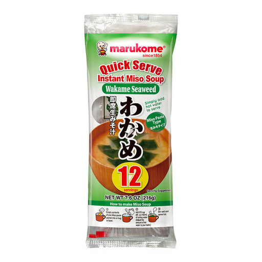 Marukome Miso Soup Wakame 12pcs (216g) - LemonSalt