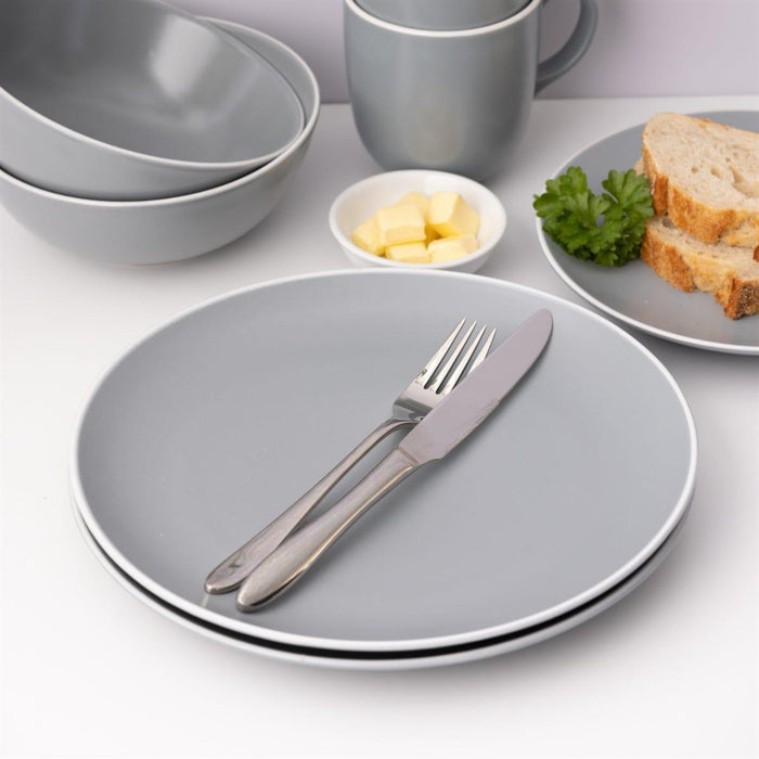 Mason Cash Classic Collection 12 Piece Dinner Set - Grey | {{ collection.title }}