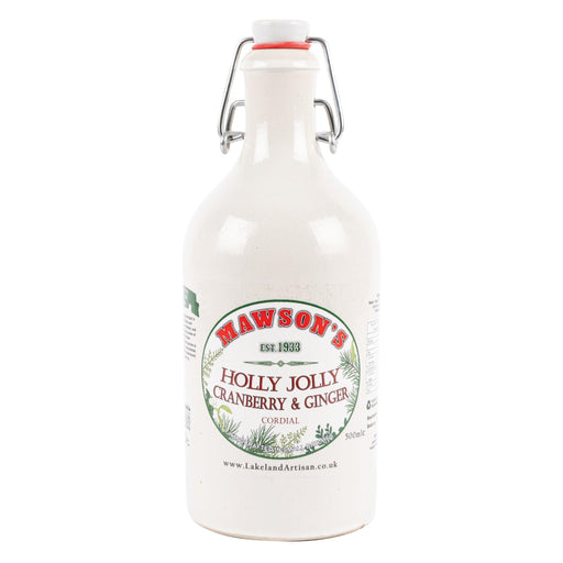 MAWSON'S Holly Jolly Cordial Stone Crock (500ml) - LemonSalt