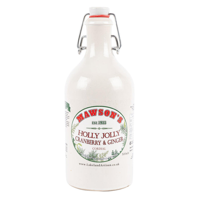 MAWSON'S Holly Jolly Cordial Stone Crock (500ml) - LemonSalt
