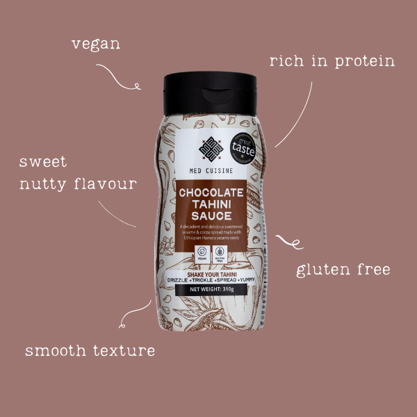 Med Cuisine Chocolate Tahini Sauce (310g) - LemonSalt