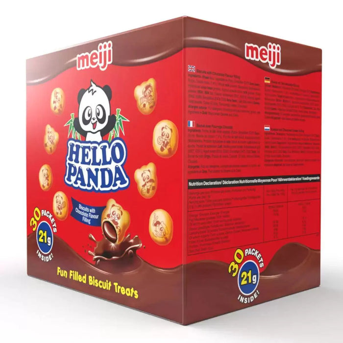 Meiji Hello Panda Chocolate Filled Biscuits (30x21g)
