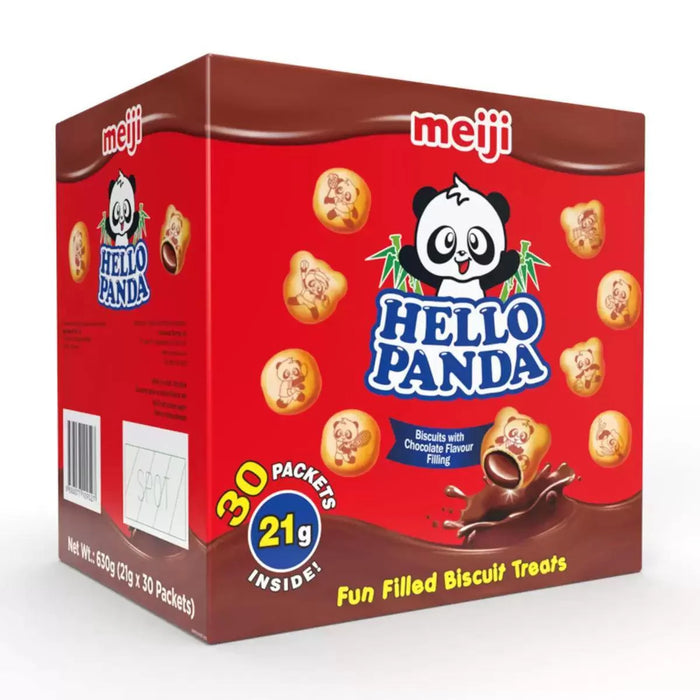 Meiji Hello Panda Chocolate Filled Biscuits (30x21g)