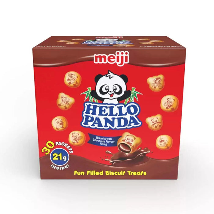 Meiji Hello Panda Chocolate Filled Biscuits (30x21g)