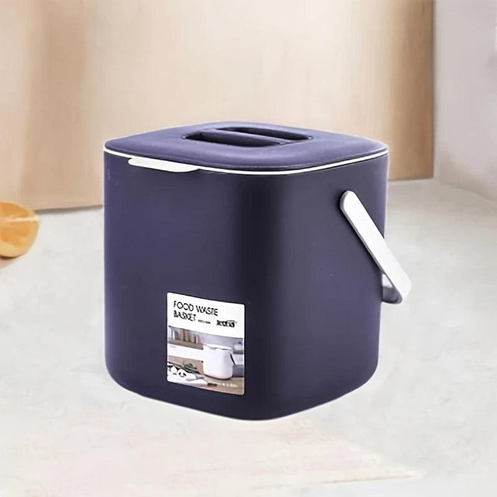 Meisihan 4L Removable Basket & Secure Lid Kitchen Compost Bin – Dark Purple - LemonSalt