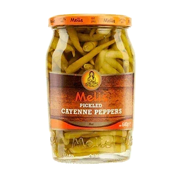 Melis Hot Cayenne Peppers (720ml) - LemonSalt