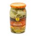 Jar of Melis mixed pickled vegetables, 670g, with visible assorted pickles and orange label