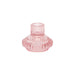 Midnight Forest Small Ribbed Glass Candle Holders - Pink - LemonSalt
