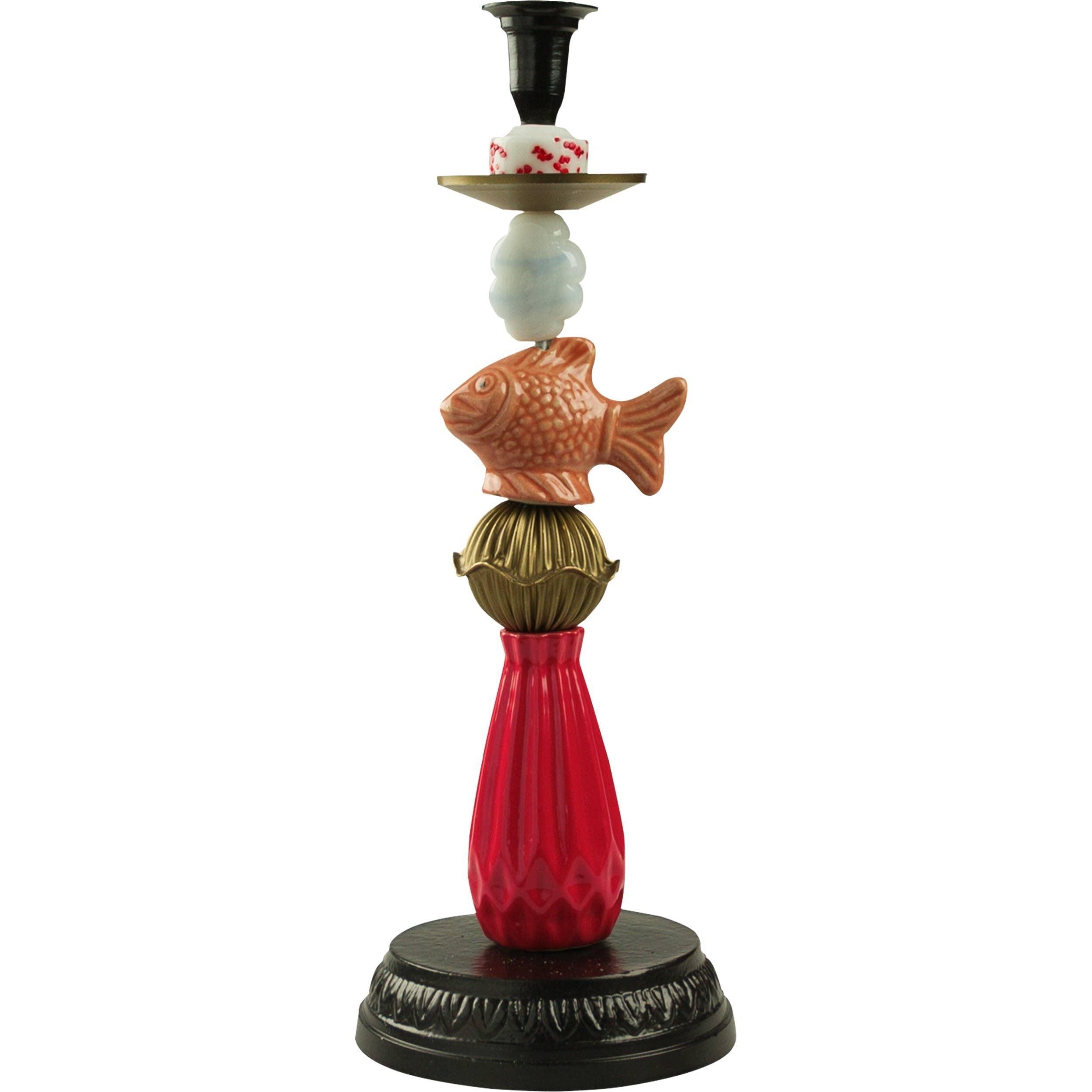 Miho - Artisan Ceramic Candlestick - Coral Reef - LemonSalt