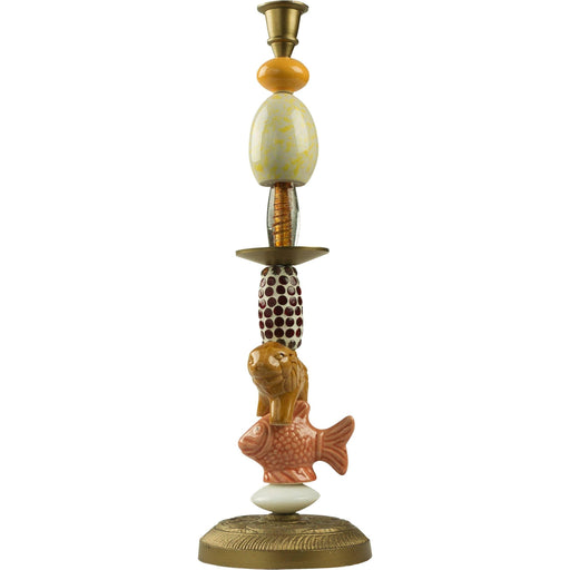 Miho - Artisan Ceramic Candlestick - The King - LemonSalt