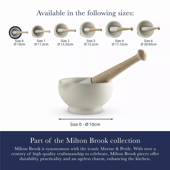 Milton Brook Mortar & Pestle Size 0 (142ml) - LemonSalt