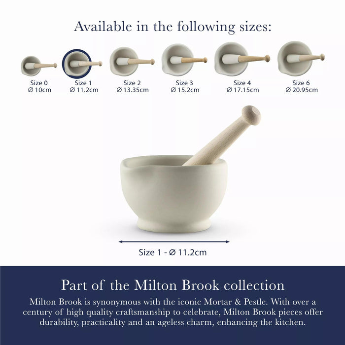 Milton Brook Mortar & Pestle Size 1 (207ml) - LemonSalt