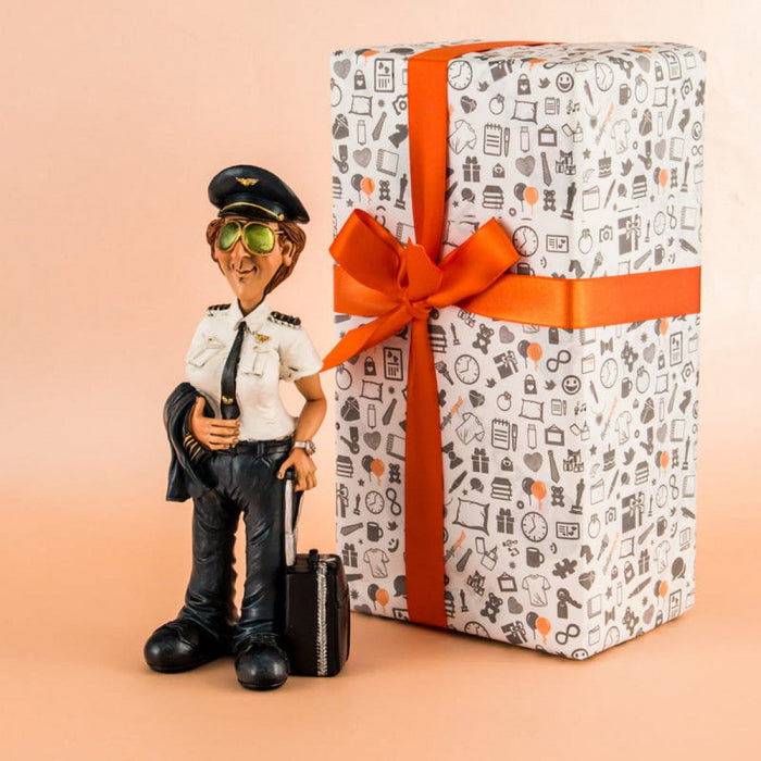 Pilot with Suitcase Figurine (25cm)