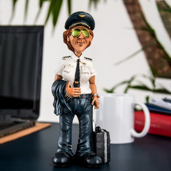 Pilot with Suitcase Figurine (25cm)