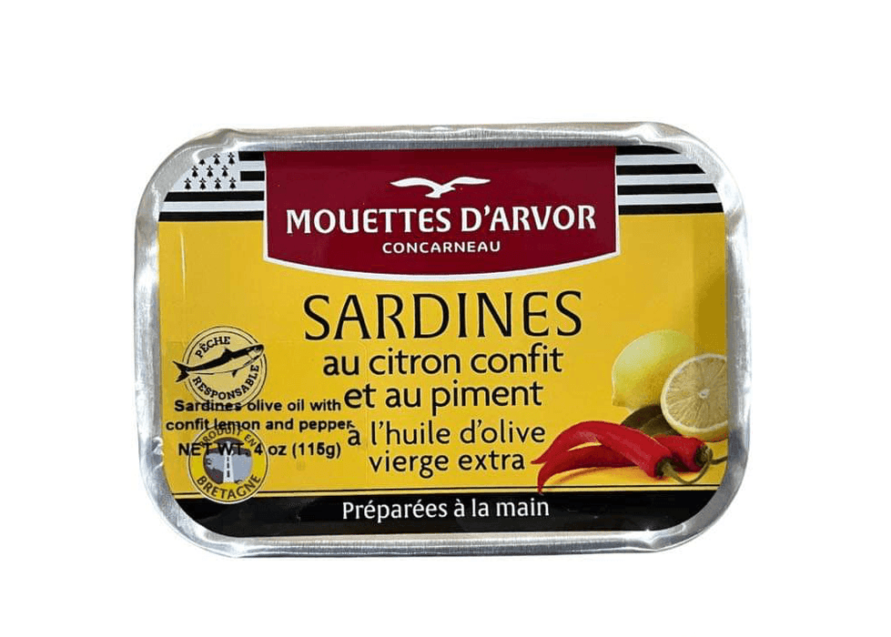 Mouettes D'arvor - Sardines Au Citron Confit Et Au Piment (115g) | {{ collection.title }}